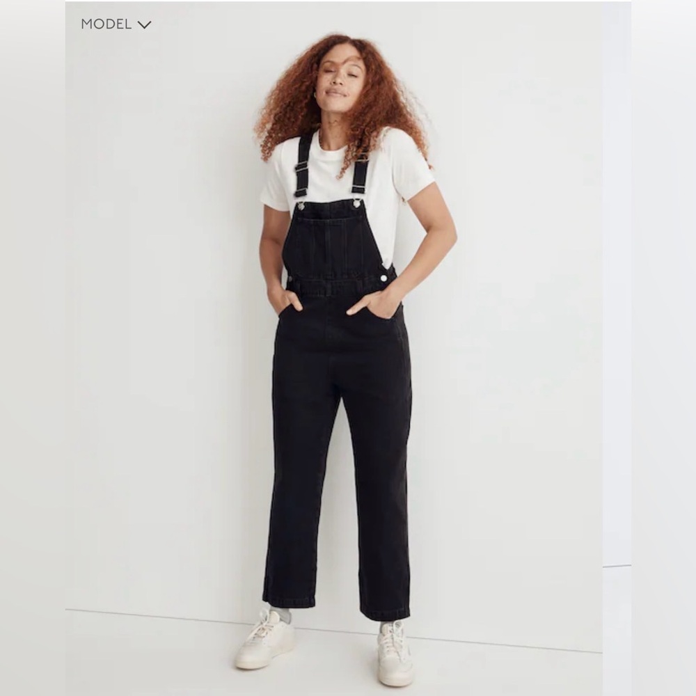 Madewell Straight-Leg Overalls in Lunar Wash